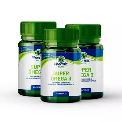 Combo Super Ômega 3 Pharmic Nutri - Compre 3 e Leve 4 