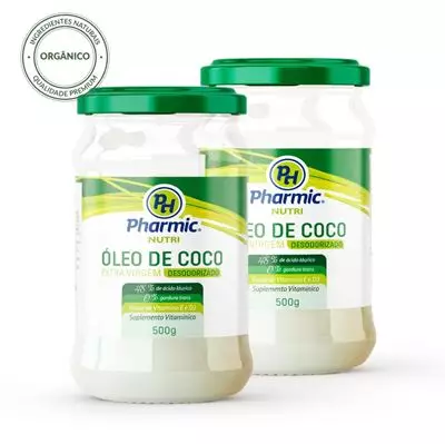 Combo Óleo de Coco Desodorizado Orgânico Pharmic Nutri
