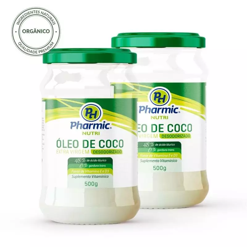 Combo Óleo de Coco Desodorizado Orgânico Pharmic Nutri
