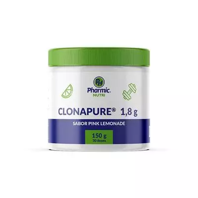 Clonapure® 1,8g 150g - Pote com 30 doses - Sabor Pink Lemonade Clonapure® 1,8g 150g - Pote com 30 doses - Sabor Pink Lemonade
