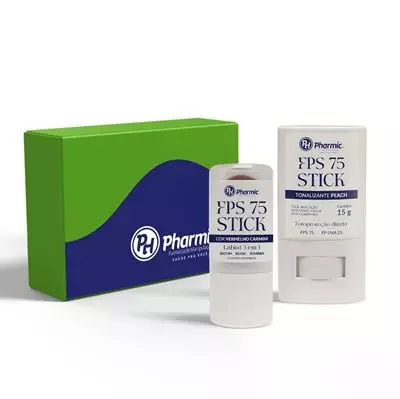 Kit Presente: Stick Labial FPS 75 3 em 1 5g + Stick FPS 75 Peach 15 g 