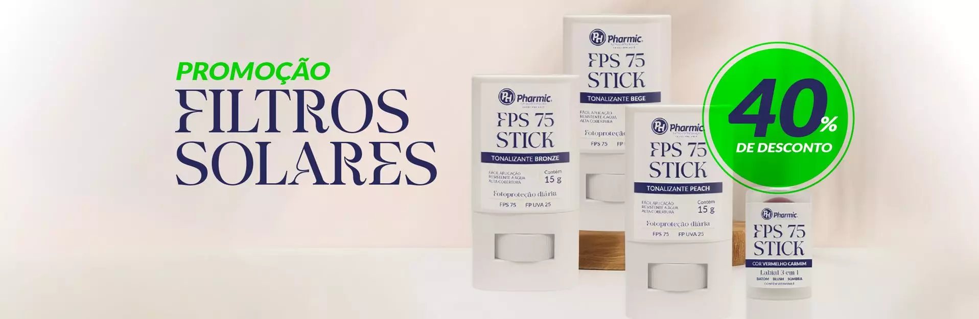 Promoção Filtros Solares