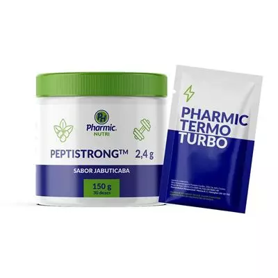 Combo Pharmic Termo Turbo + Peptistrong 30 doses Jabuticaba