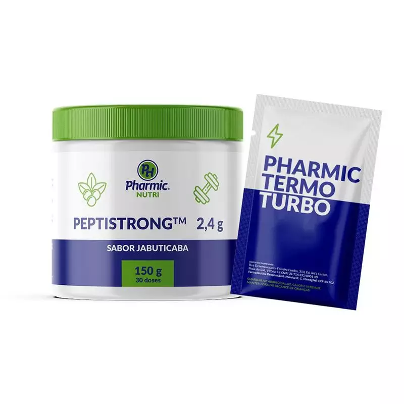 Combo Pharmic Termo Turbo + Peptistrong 30 doses Jabuticaba