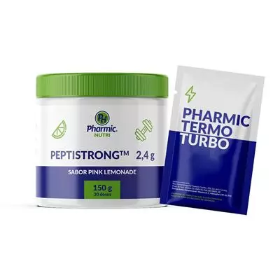 Combo Pharmic Termo Turbo + Peptistrong 30 doses Pink Lemonade